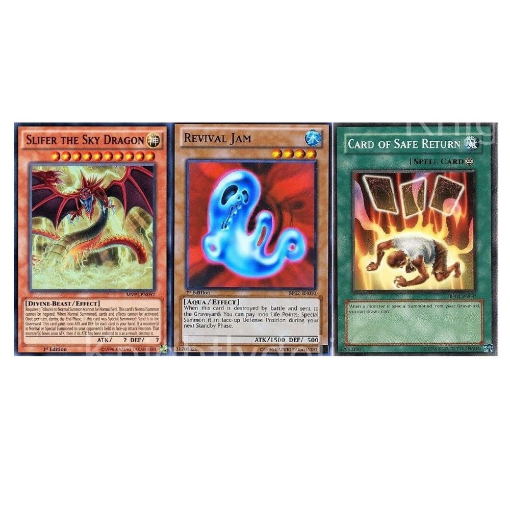 Yugioh Strings 2023 Deck - Slifer - Revival Jam - Card of Safe - 41 cards - NM